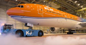 Oranje KLM Boeing