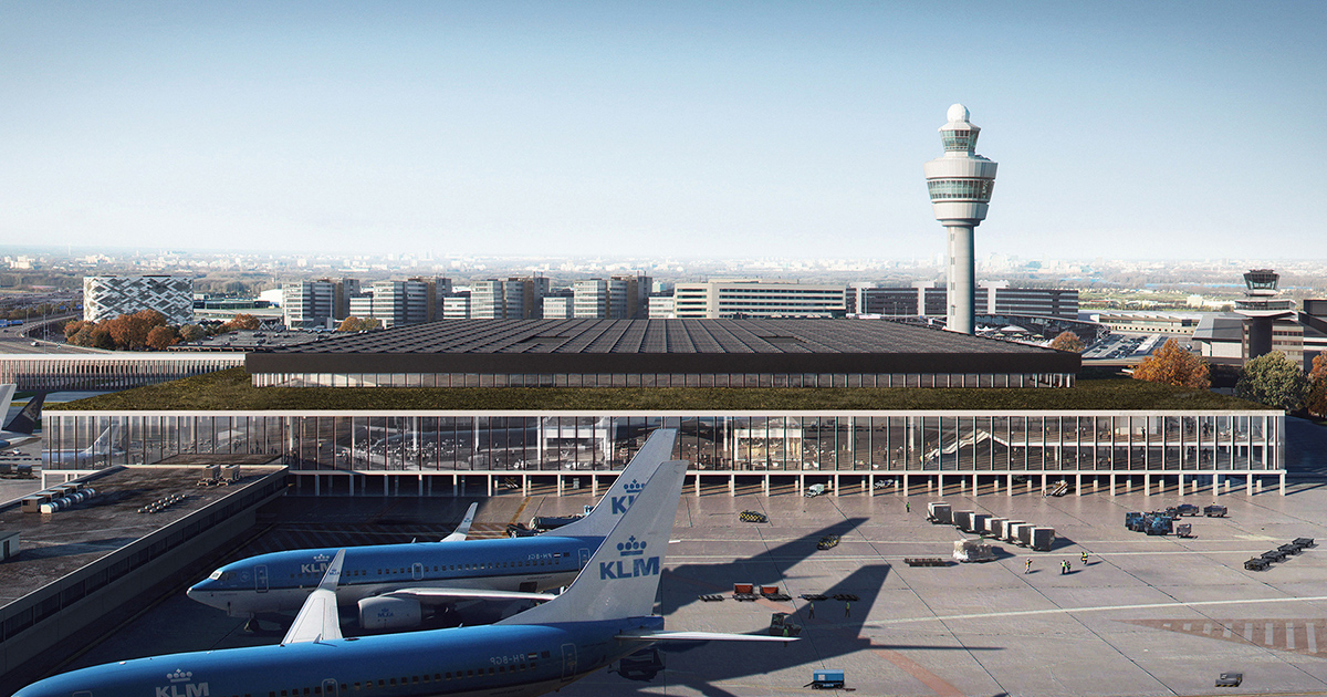 Ontwerp nieuwe terminal Schiphol